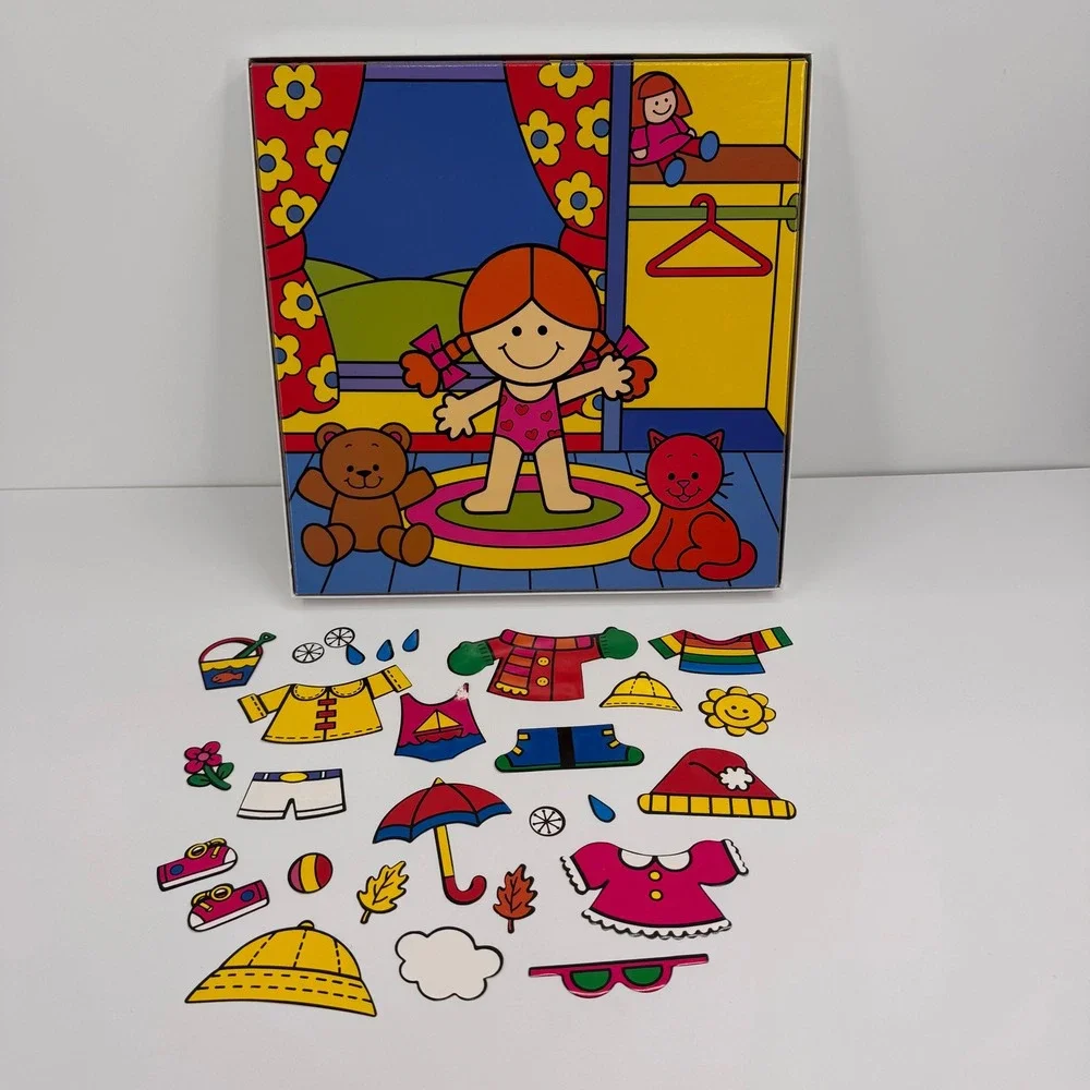 Vintage My First Colorforms COMPLETE Miss‎ Weather Dress Up Set Ages 3-6 2011